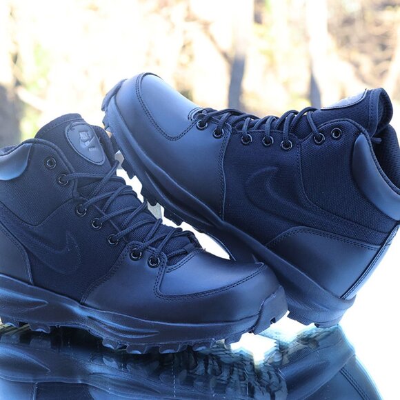 Nike Manoa ACG Black Leather Textile Boots - Picture 11 of 13